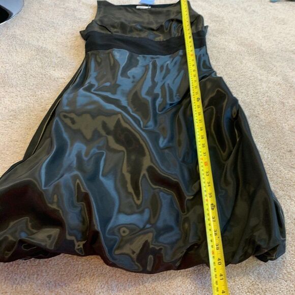Sarah Pacini black shimmer SL dress Sz 2 - Picture 8 of 8